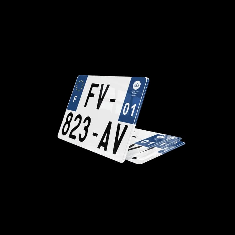 Plaque d'immatriculation format Cyclo