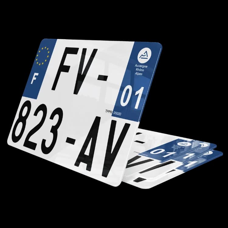 Plaque d'immatriculation format SUV / 4x4